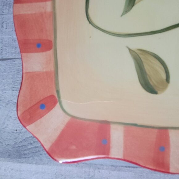 Handpainted Pfaltzgraff Napoli Ceramic Trivet With Vibrant Floral Design - Picture 2 of 6